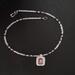 Sterling Silver hook and eye clasp.